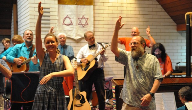 Mark helps out at concert