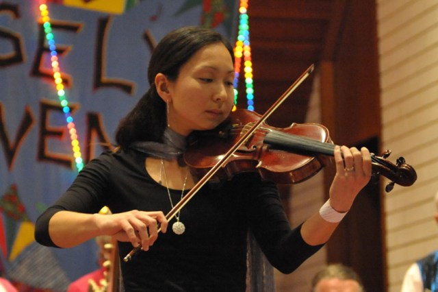 Talented Violinist Kazu Milne will be playing with LW